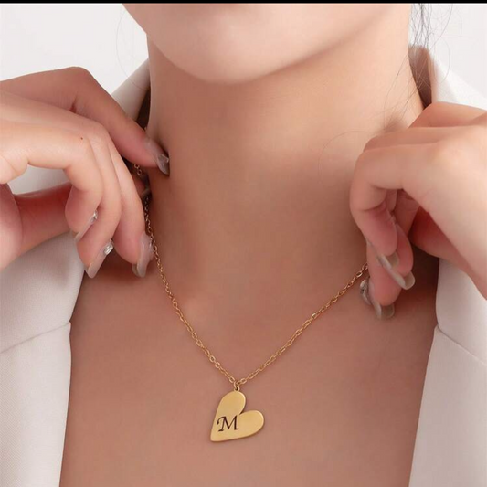 Collier personnalisé à coeur